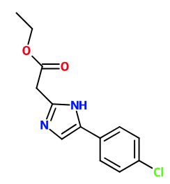 (image for) MCYC0681 [5-(4-Chloro-phenyl)-1H-imidazol-2-yl]-acetic acid ethyl ester